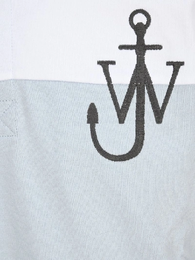 Shop Jw Anderson Logo Striped Long In Blue