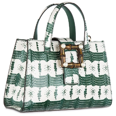 Shop Gucci Nymphaea Handbag In Green