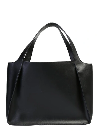 Shop Stella Mccartney Stella Logo Tote Bag In Black