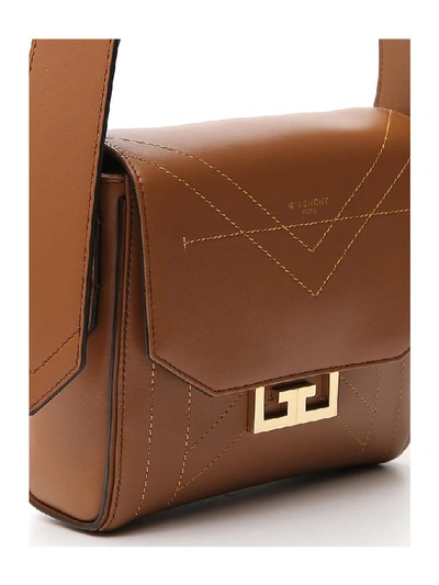 Shop Givenchy Small Eden Shoulder Bag In Brown