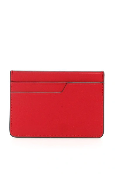 Shop Anya Hindmarch Zipped Eyes Eye Logo Cardholder In Red