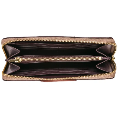 Shop Coach Accordion Zip Around Wallet In Brown