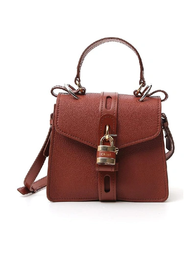 Shop Chloé Aby Day Small Shoulder Bag In Brown