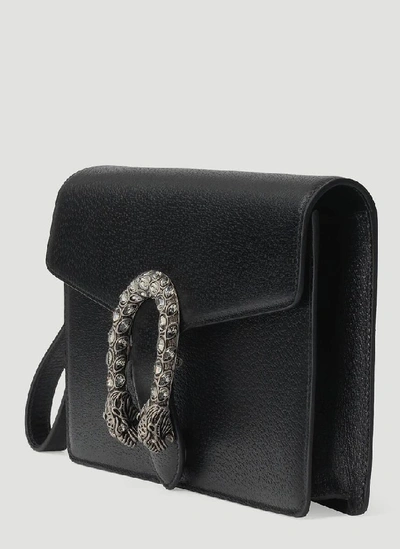 Shop Gucci Dionysus Clutch Bag In Black