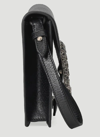 Shop Gucci Dionysus Clutch Bag In Black