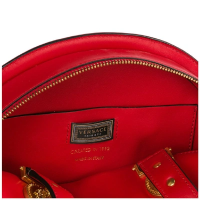 Shop Versace Medusa Detailed Tote Bag In Red