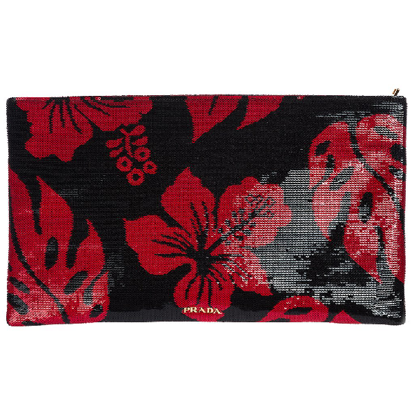 prada sequin clutch