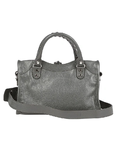 Shop Balenciaga Classic City Aj Mini Tote Bag In Grey