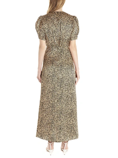 Shop Saloni Lea Leopard Print Dress In Brown