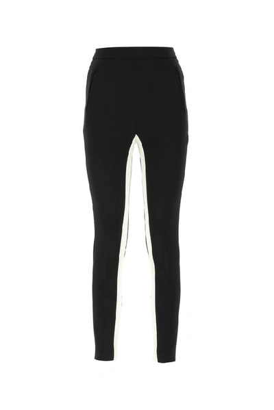 Shop Stella Mccartney Two Tone Skinny Pants In Black