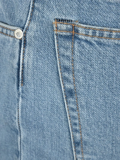 Shop Helmut Lang Hi Boot Cut Jeans In Blue