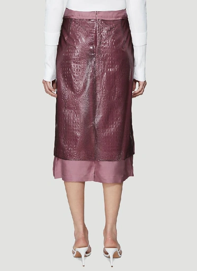 Shop Sies Marjan Sula Layered Skirt In Purple