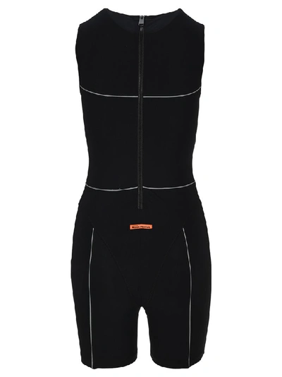 Shop Heron Preston G Logo Printed Active Bodysuit In Black