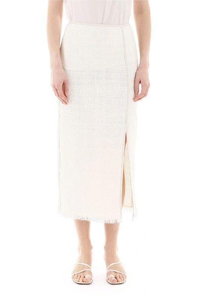 Shop Nanushka Moja Skirt In White