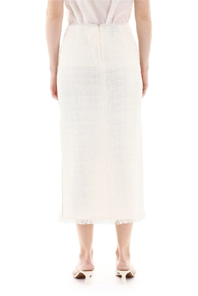 Shop Nanushka Moja Skirt In White