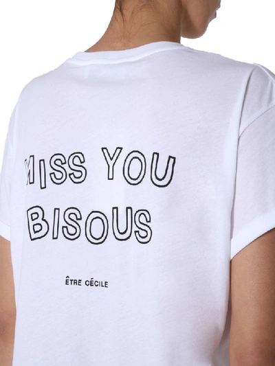 Shop Etre Cecile Kiss Grid And Miss You Bisou T In White