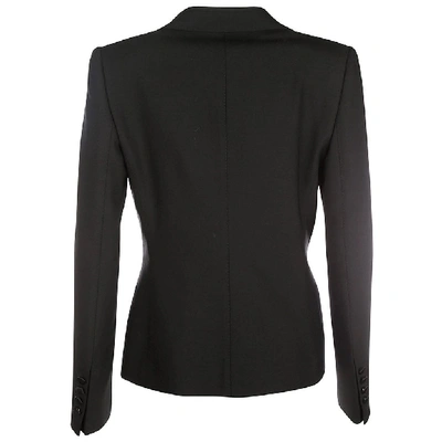 Shop Dolce & Gabbana Trim Detail Tailored Blazer In Black