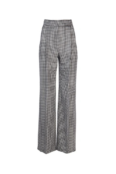 Shop Alexander Mcqueen Houndstooth Wide Leg Trousers In Multi