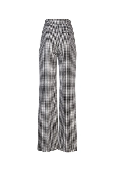 Shop Alexander Mcqueen Houndstooth Wide Leg Trousers In Multi