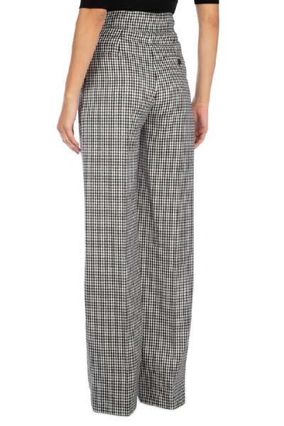 Shop Alexander Mcqueen Houndstooth Wide Leg Trousers In Multi