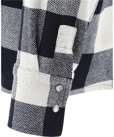 Shop Woolrich Fringe Detail Check Shirt In Multi