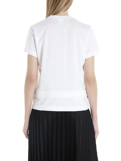 Shop Noir Kei Ninomiya Belted Pocket Detail T In White