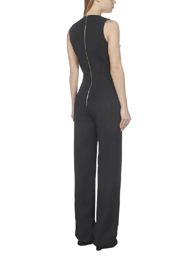 Shop Balmain Tailored Jumpsuit In Black