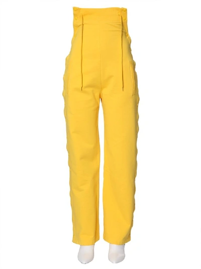 Shop Diesel Red Tag High Waist Buttoned Details Pants In Yellow