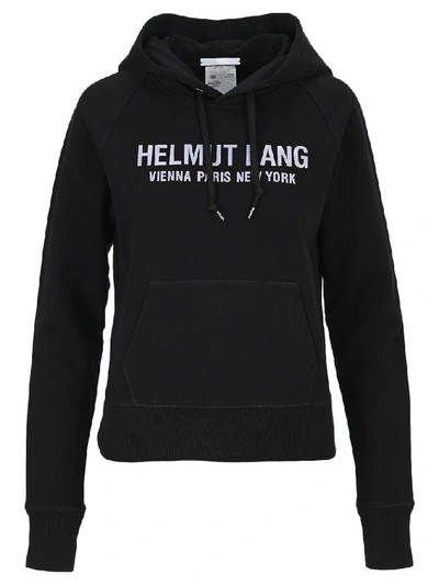 Shop Helmut Lang Namesake Slim Hoodie In Black