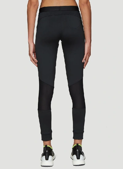 Shop Adidas By Stella Mccartney Mesh Panel Running Leggings In Black