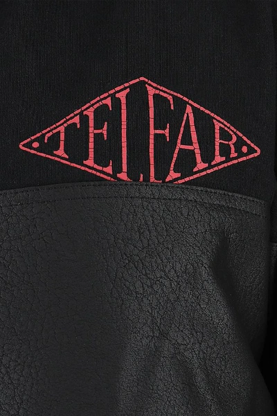 Shop Telfar Oversized Padded Jacket In Black