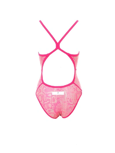 Shop Adidas By Stella Mccartney Printed Swimsuit In Pink