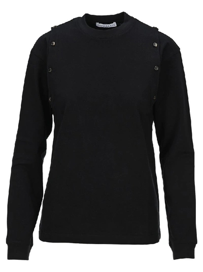 Shop Jw Anderson Button Detail Long In Black