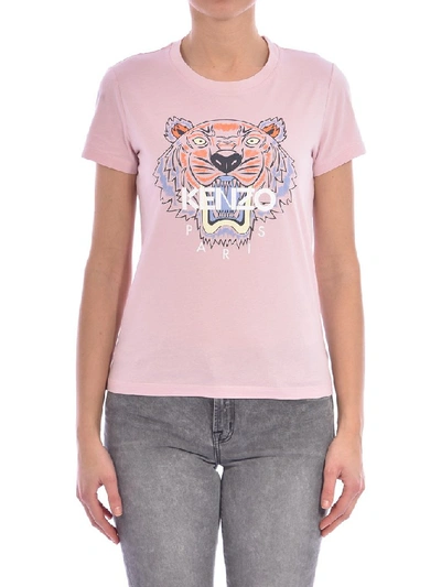 Shop Kenzo Tiger Printed T In Pink