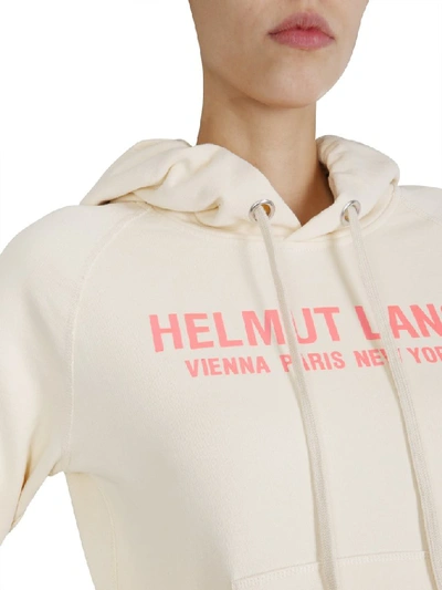 Shop Helmut Lang Namesake Slim Hoodie In Beige
