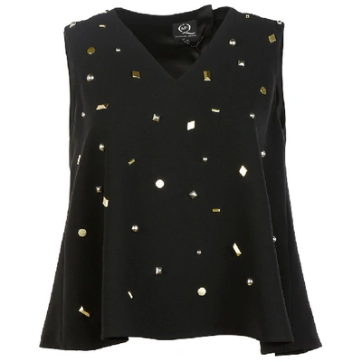 Shop Alexander Mcqueen Sleeveless Studded Top In Black