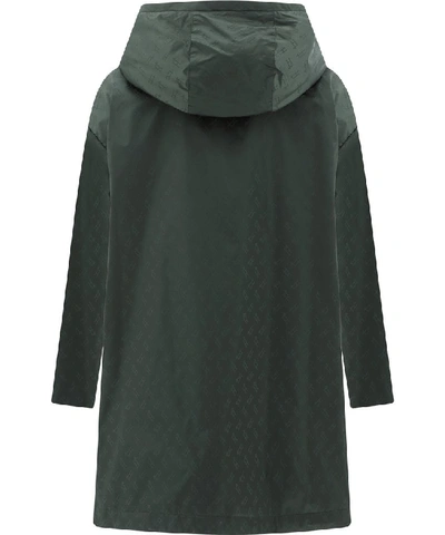 Shop Herno Reversible Hooded Parka Coat In Green