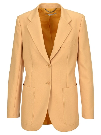 Shop Stella Mccartney Single Breasted Blazer In Yellow