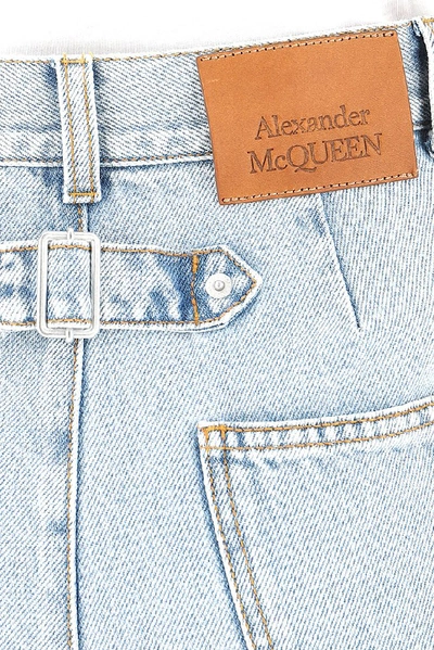 Shop Alexander Mcqueen Alexandar Mcqueen Side Stripe Denim Jeans In Blue