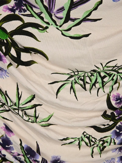 Shop Kenzo Sea Lily Midi Skirt In Beige