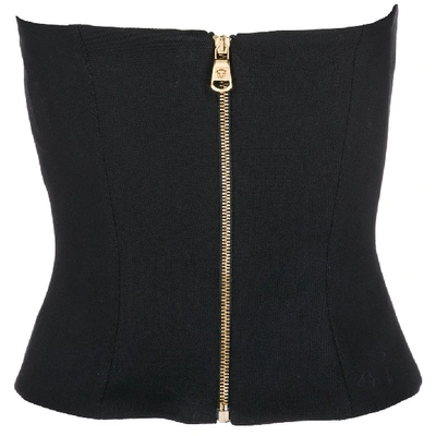 Shop Versace Bodice Top In Black