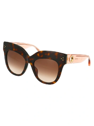 Shop Linda Farrow Dunaway Oversized Sunglasses In Multi