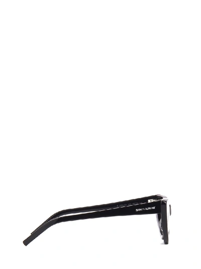 Shop Saint Laurent Eyewear Sl 213 Lily Cat In Black