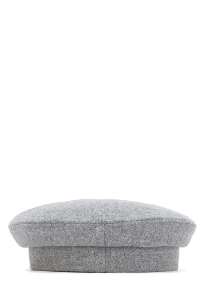 Shop Ruslan Baginskiy Logo Beret In Grey