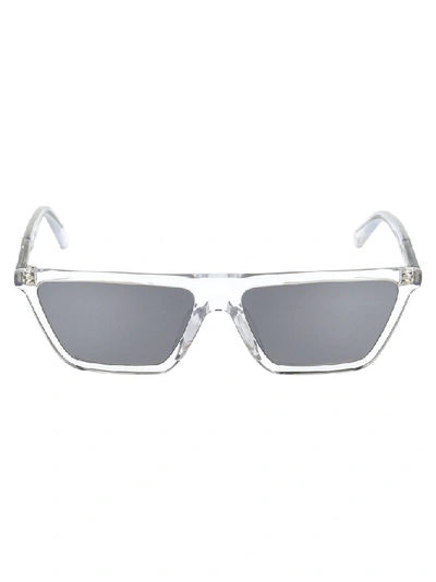 Shop Diesel Squared Sunglasses In Transparent