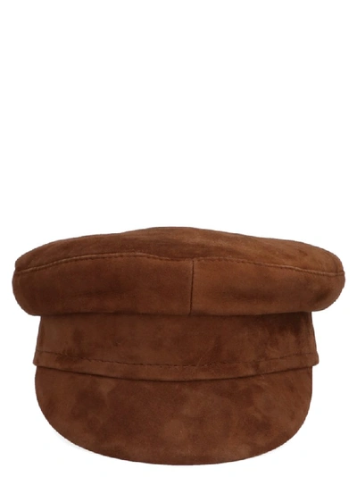 Shop Ruslan Baginskiy Baker Boy Hat In Brown