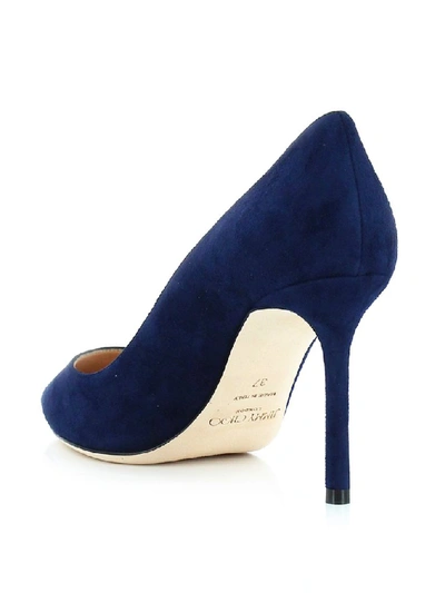 Shop Jimmy Choo Romy 85 Pumps In Navy