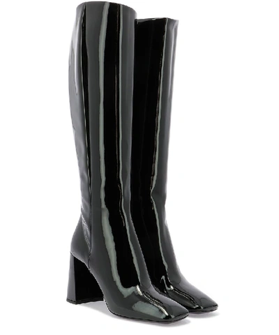 Shop Prada Knee High Boots In Black