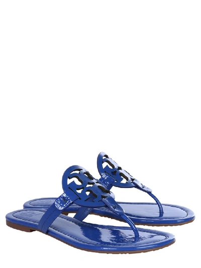 Shop Tory Burch Miller Sandals In Blue