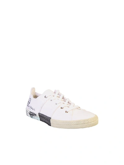 Shop Maison Margiela Printed Sneakers In White